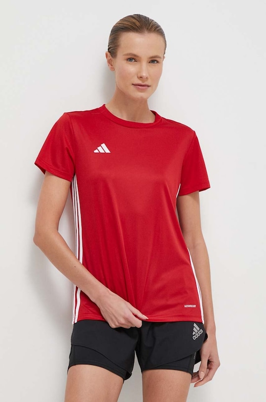 Tréninkové tričko adidas Performance Tabela 23 nášivka červená HS0540
