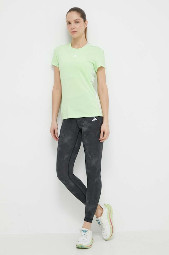 adidas Performance t-shirt treningowy Hyperglam IM8784 zielony SS24