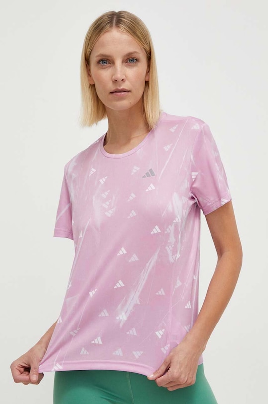 adidas Performance t-shirt do biegania Run It Run It regular różowy IM9504