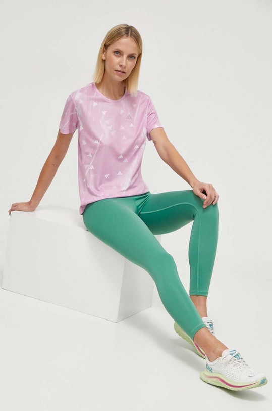 adidas Performance t-shirt do biegania Run It Run It IM9504 różowy SS24