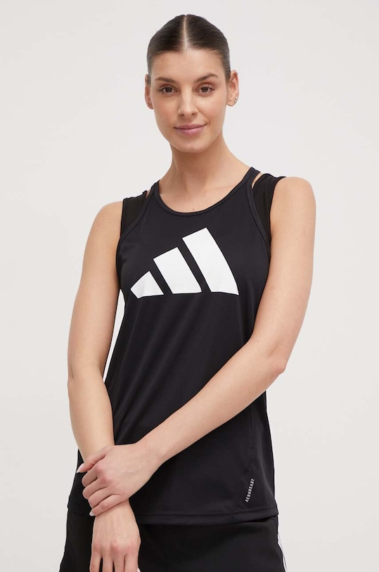 Топ для бігу adidas Performance Run It regular чорний IN0118