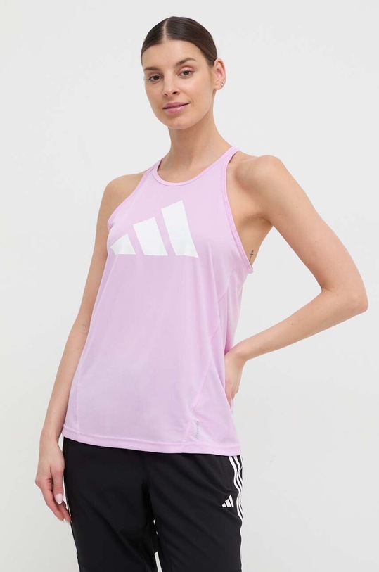 adidas Performance top da corsa Run It regolare rosa IN0121