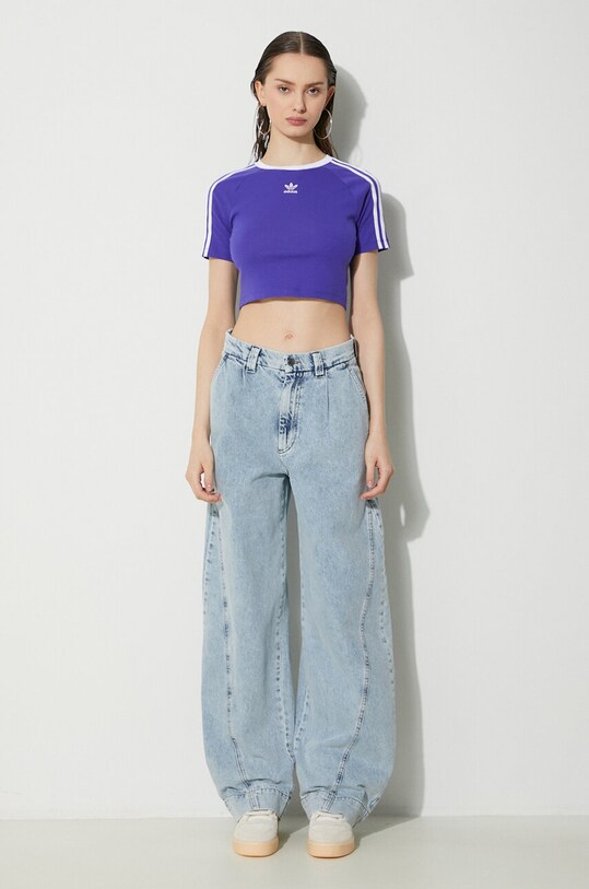 adidas Originals t-shirt 3-Stripes Baby Tee IP0661 violet SS24