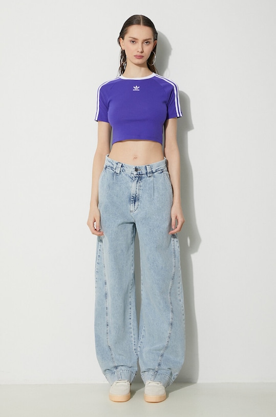 adidas Originals t-shirt 3-Stripes Baby Tee IP0661 violet SS24