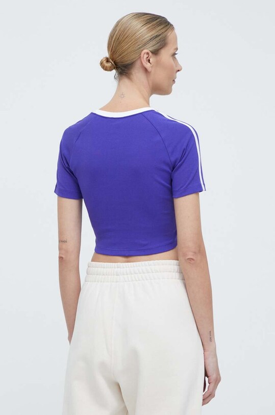 Îmbrăcăminte adidas Originals tricou 3-Stripes Baby Tee IP0661 violet