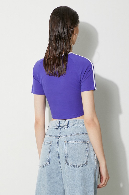 Clothing adidas Originals t-shirt 3-Stripes Baby Tee IP0661 violet
