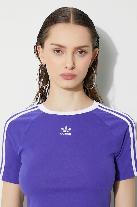 adidas Originals t-shirt 3-Stripes Baby Tee IP0661 violet