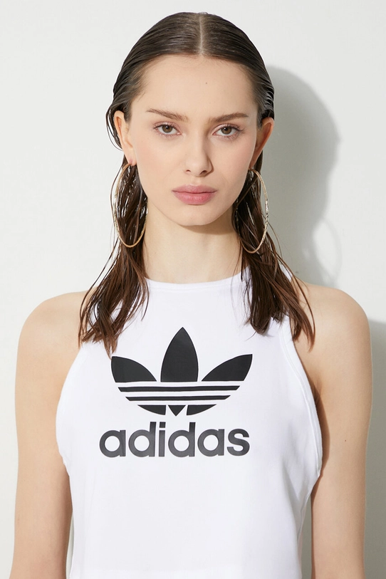 adidas Originals top Trefoil Tank IP0679 alb