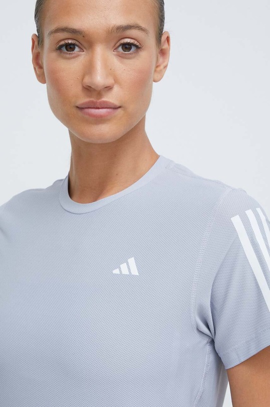 adidas Performance t-shirt do biegania Own The Run szary IP2041
