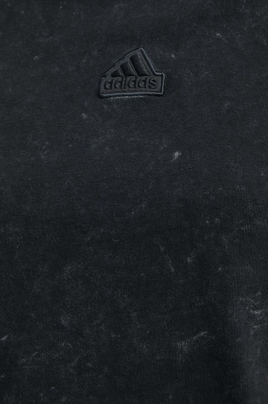 Bavlnené tričko adidas IQ3692 čierna