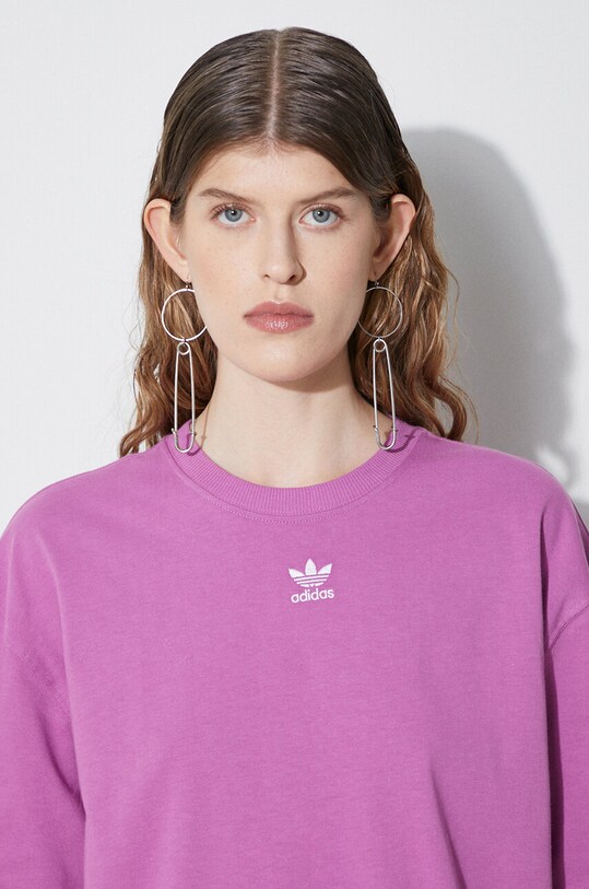 adidas Originals cotton t-shirt Adicolor Essentials IR5924 pink