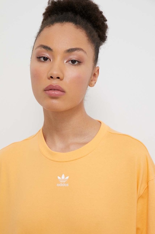 adidas Originals t-shirt bawełniany pomarańczowy IR5933