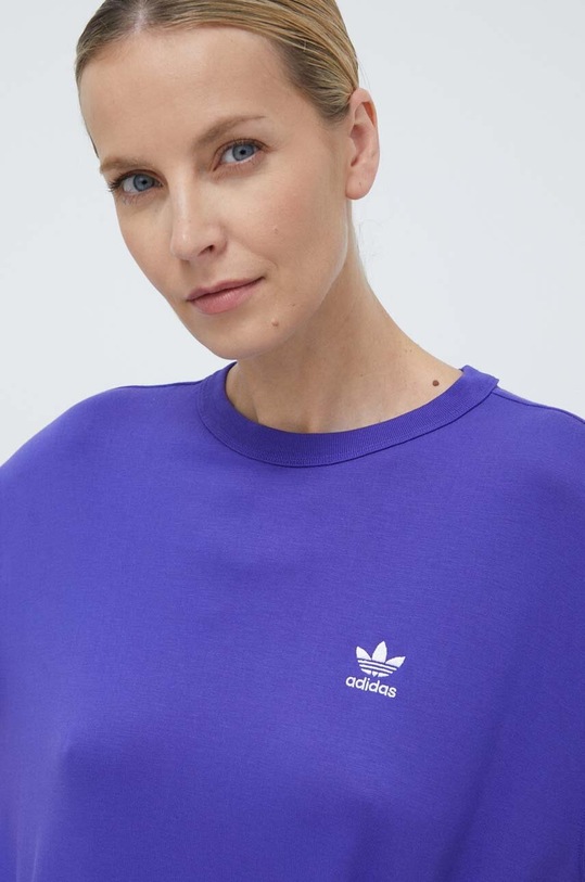 Μπλουζάκι adidas Originals Trefoil Tee μωβ IR8065
