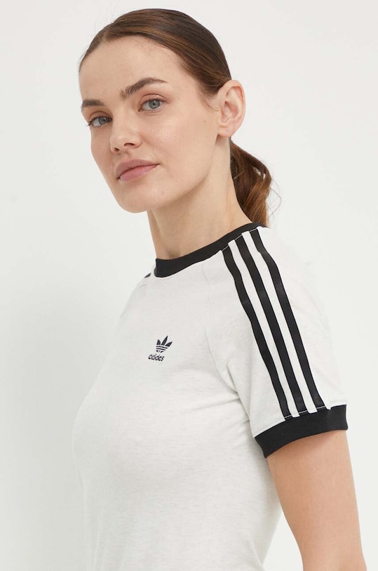 adidas Originals tricou imprimeu gri IR8104