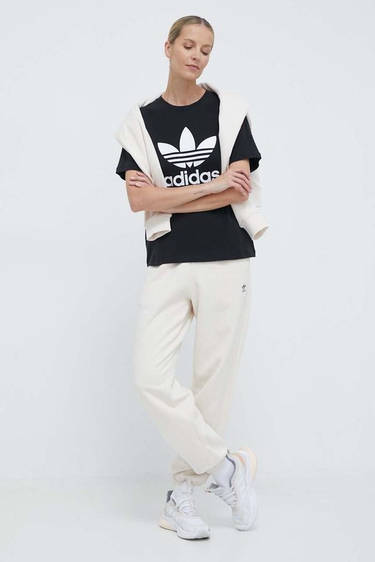 Majica kratkih rukava adidas Originals Trefoil Tee IR9533 crna SS24
