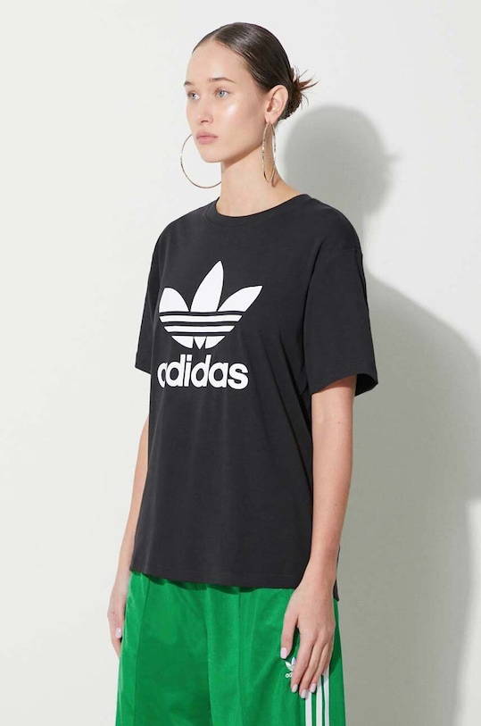 Majica kratkih rukava adidas Originals Trefoil Tee crna IR9533