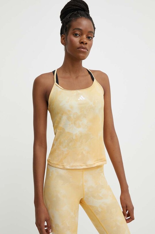 adidas Performance top da allenamento Training Essentials slim giallo IS2183