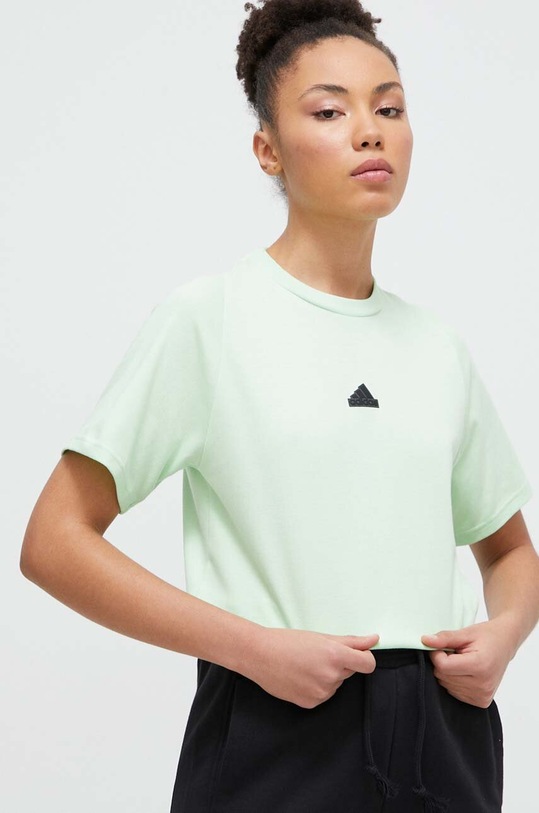 Tričko adidas Z.N.E jednofarebný zelená IS3921
