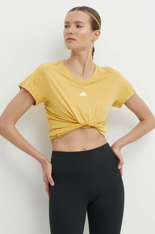 Тениска за трениране adidas Performance Training Essentials жълт IS3966