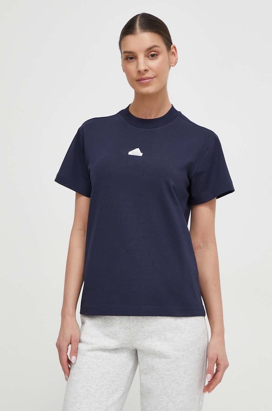 adidas t-shirt damski kolor granatowy IS4289 | Answear.com
