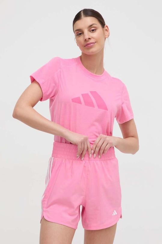 adidas Performance edzős póló IT0546 rózsaszín SS24