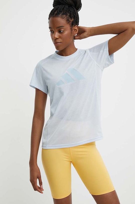 adidas Performance tricou de antrenament Training Essentials albastru IT0548