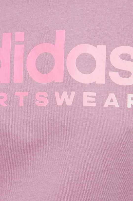 Bavlnené tričko adidas IT1443 fialová
