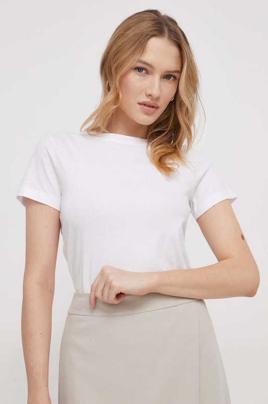 Joop! t-shirt bawełniany bawełna beżowy 30040352