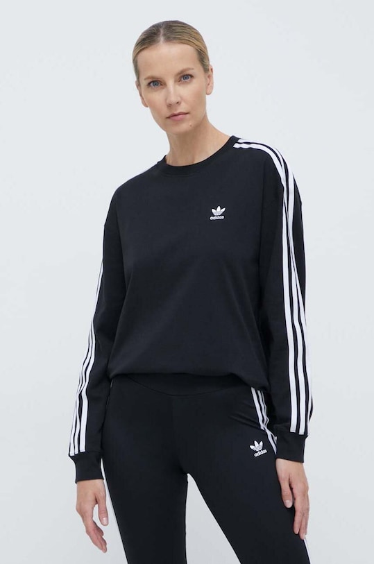 adidas Originals longsleeve 3-Stripes Longsleeve aplikacja czarny IU2412