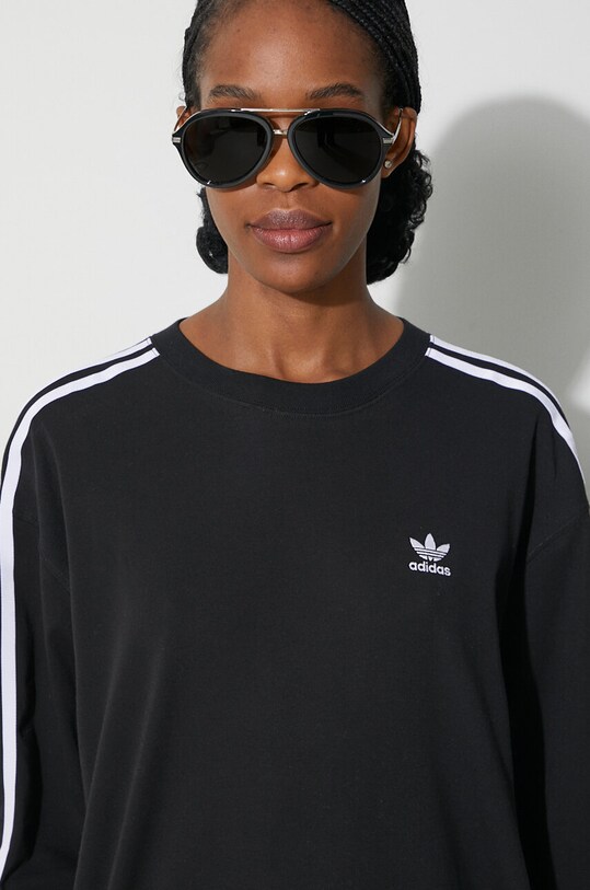 Блуза с дълги ръкави adidas Originals 3-Stripes Longsleeve IU2412 черен