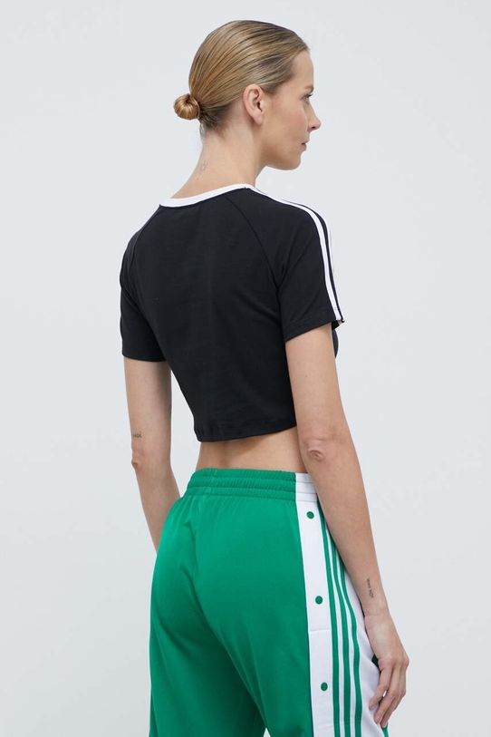 Ρούχα Μπλουζάκι adidas Originals 3-Stripes Baby Tee IU2532 μαύρο
