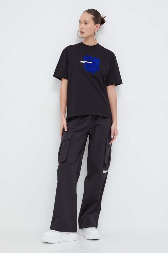 Karl Lagerfeld Jeans t-shirt in cotone 240J1708 nero SS24