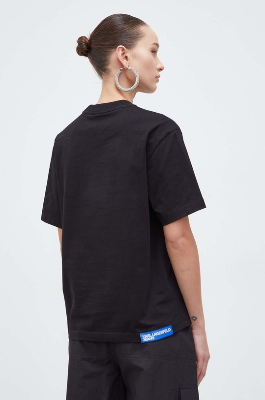 Abbigliamento Karl Lagerfeld Jeans t-shirt in cotone 240J1708 nero