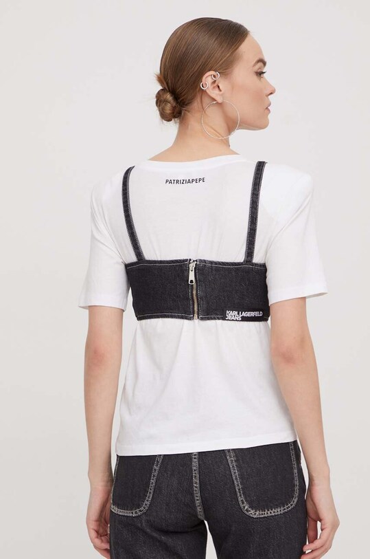 Oblečenie Džínsový top Karl Lagerfeld Jeans 240J1600 sivá