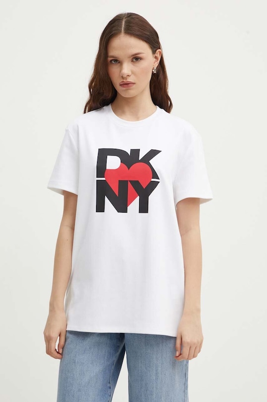 Dkny tricou HEART OF NY print alb D2B4A143