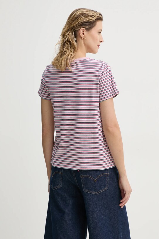 Odzież Levi's t-shirt bawełniany 39185 różowy