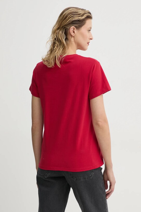 Oblečenie Bavlnené tričko Levi's 39185 červená