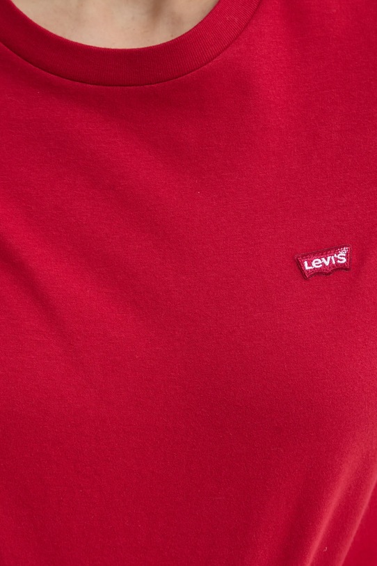 Bavlnené tričko Levi's 39185 červená