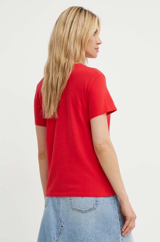 Odzież Levi's t-shirt bawełniany 39185 czerwony