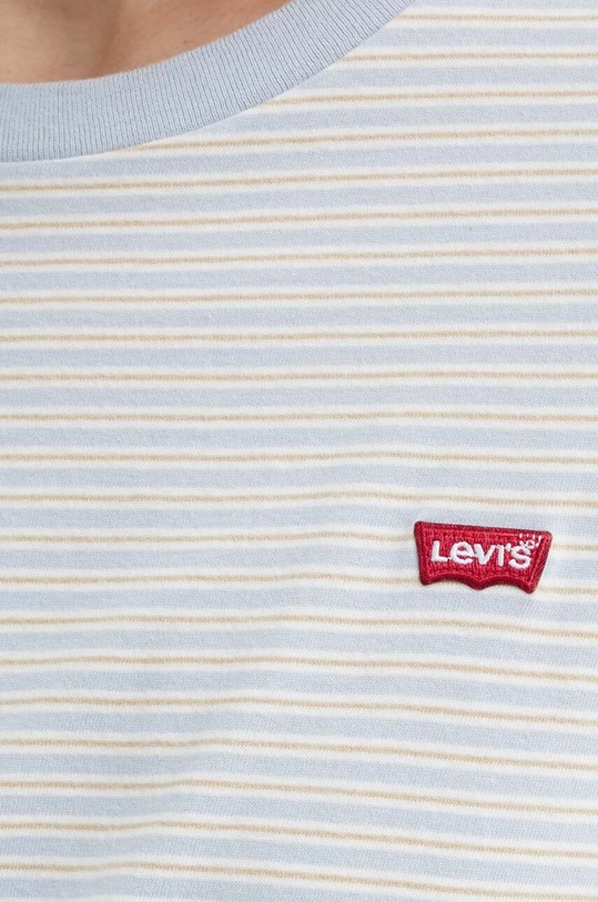 Bavlněné tričko Levi's 39185 modrá