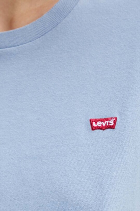 Bavlnené tričko Levi's 39185 modrá