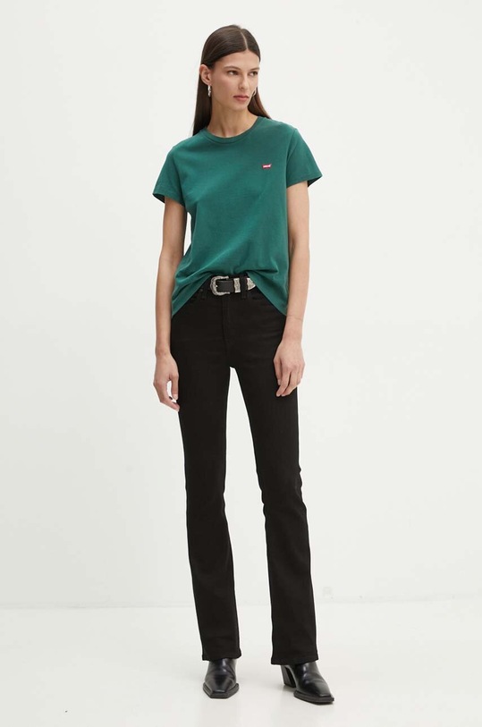 Levi's tricou din bumbac 39185 verde SS25