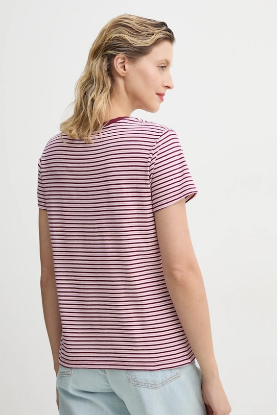 Levi's tricou din bumbac 39185 burgundia AA00