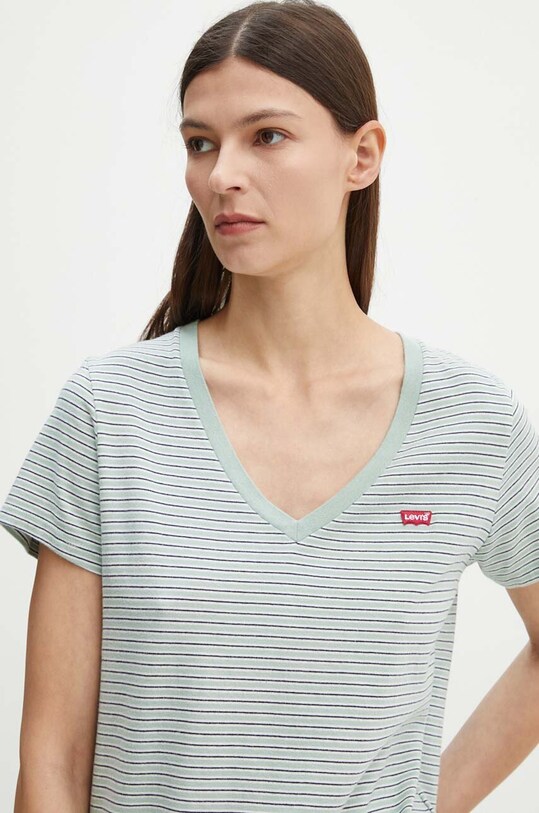 Levi's tricou din bumbac verde 85341