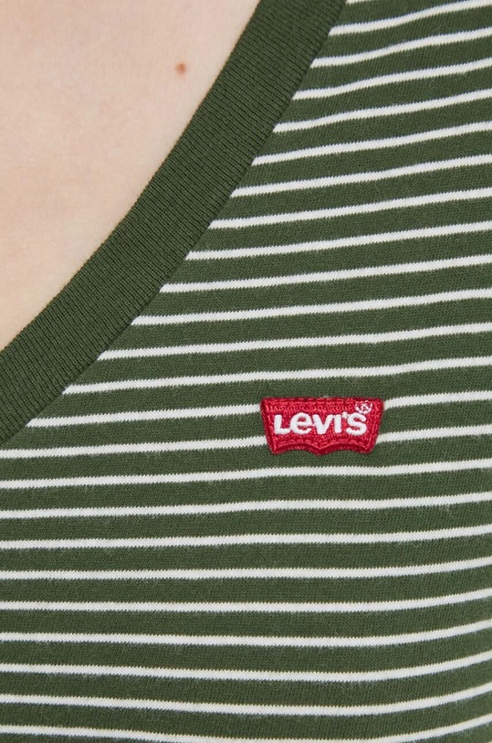 Bavlněné tričko Levi's 85341 zelená