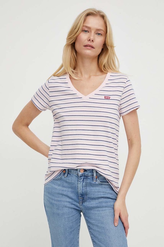 Bavlněné tričko Levi's regular vícebarevná 85341