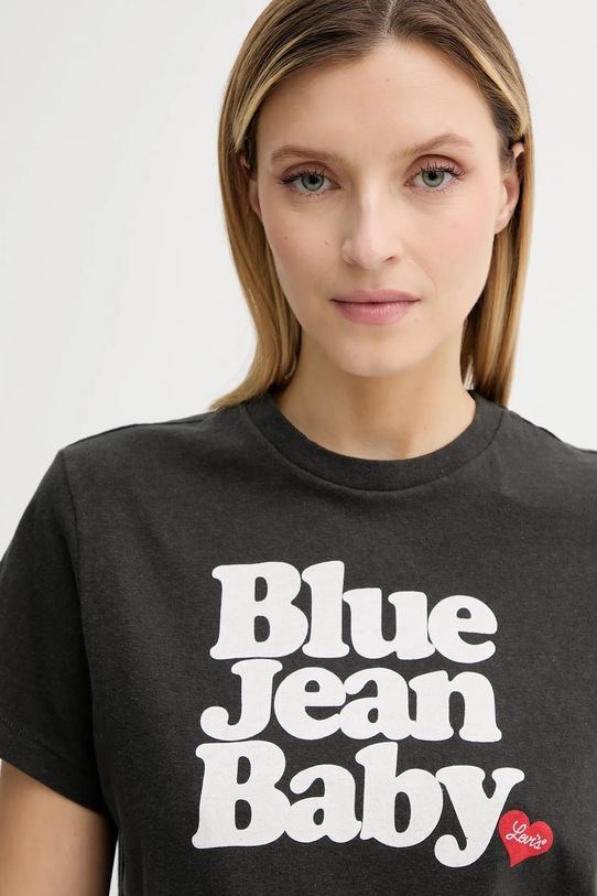 Levi's t-shirt bawełniany szary A2226