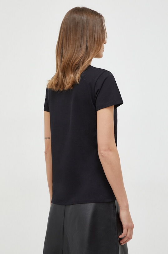 Odzież Karl Lagerfeld t-shirt bawełniany 240W1714 czarny