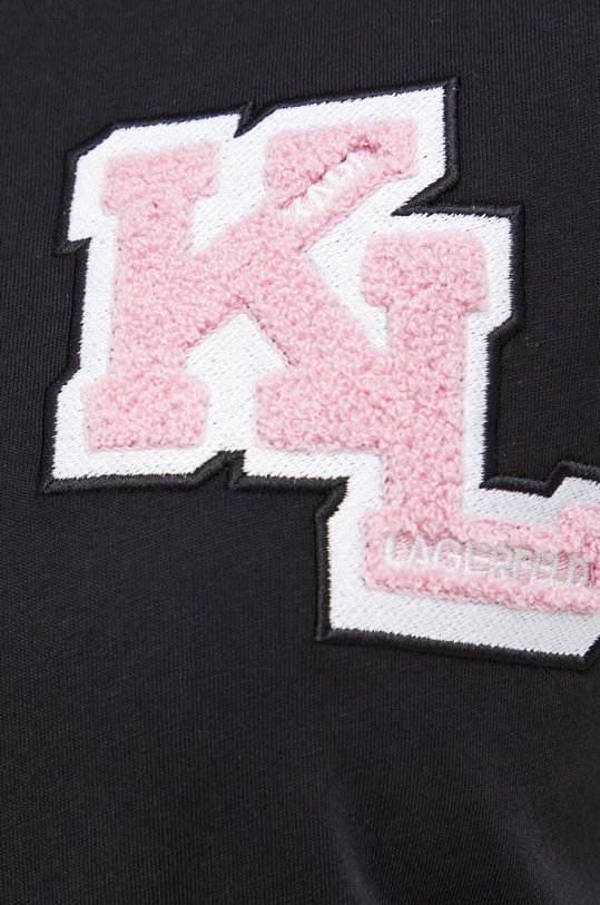 Karl Lagerfeld t-shirt bawełniany 240W1714 czarny