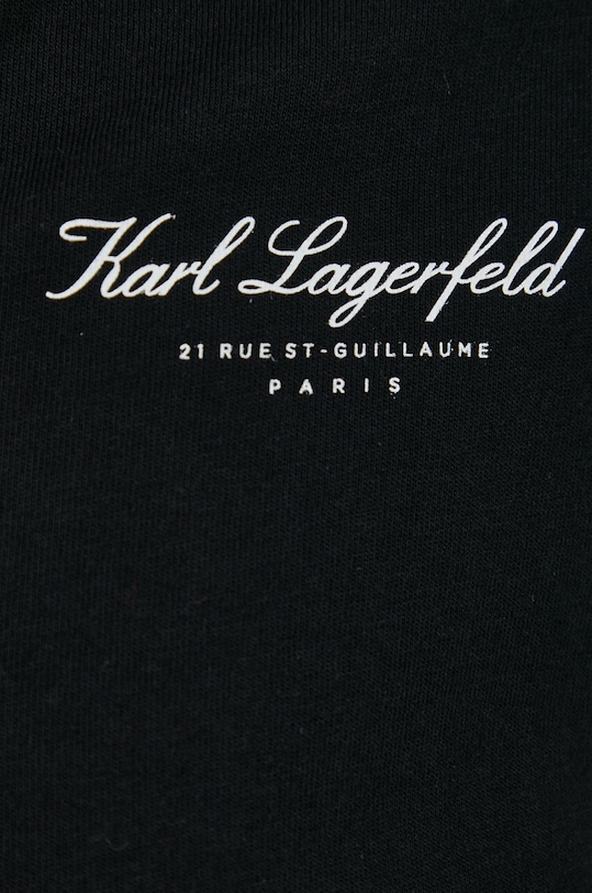 Karl Lagerfeld t-shirt bawełniany 240W2170 czarny